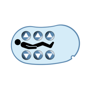 TECLADO COMPATIBLE CON CAMA HILL-ROM MODELO AVANTGUARD LADO IZQUIERDO