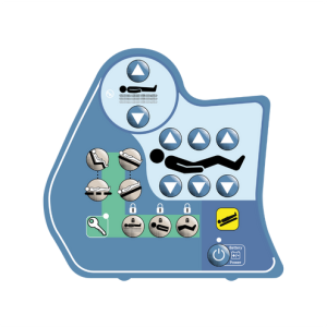 TECLADO COMPATIBLE CON CAMA HILL-ROM MODELO AVANTGUARD LADO IZQUIERDO