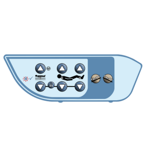 TECLADO MEMBRANA COMPATIBLE CON CAMA HILL-ROM